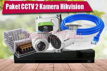 Paket CCTV 2 Kamera Hikvision
