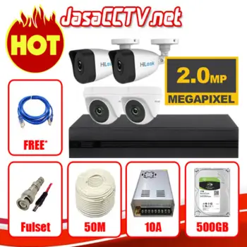 Paket CCTV 4 Kamera 2MP HiLook